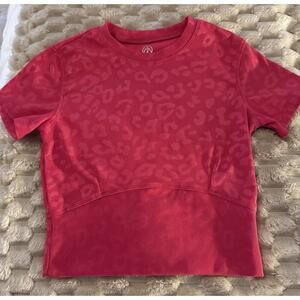 Move Theology Women's Pink Cropped Tank Top Size M